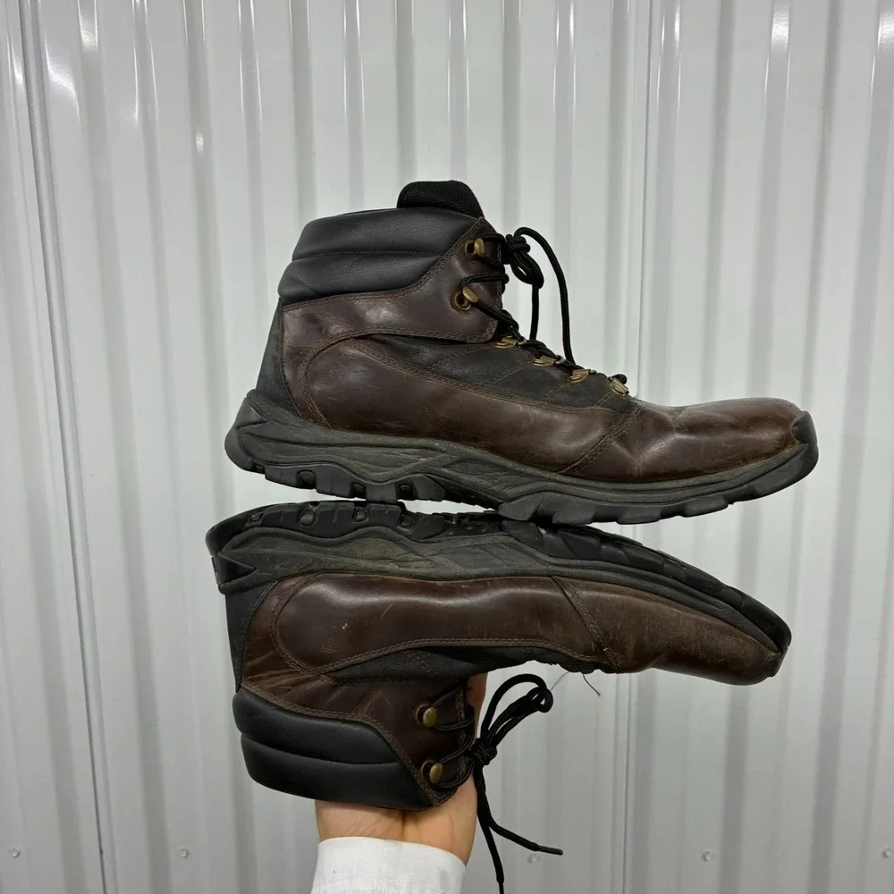 Timberland Rangeley Mid Hiker Boots Mens Size 12 Brown Leather Waterproof